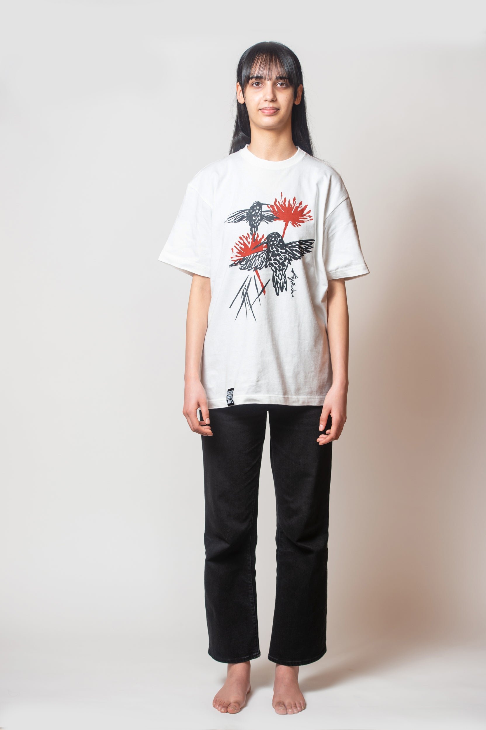 KYŌDAI® ハミングバード グラフィック Tシャツ ホワイト