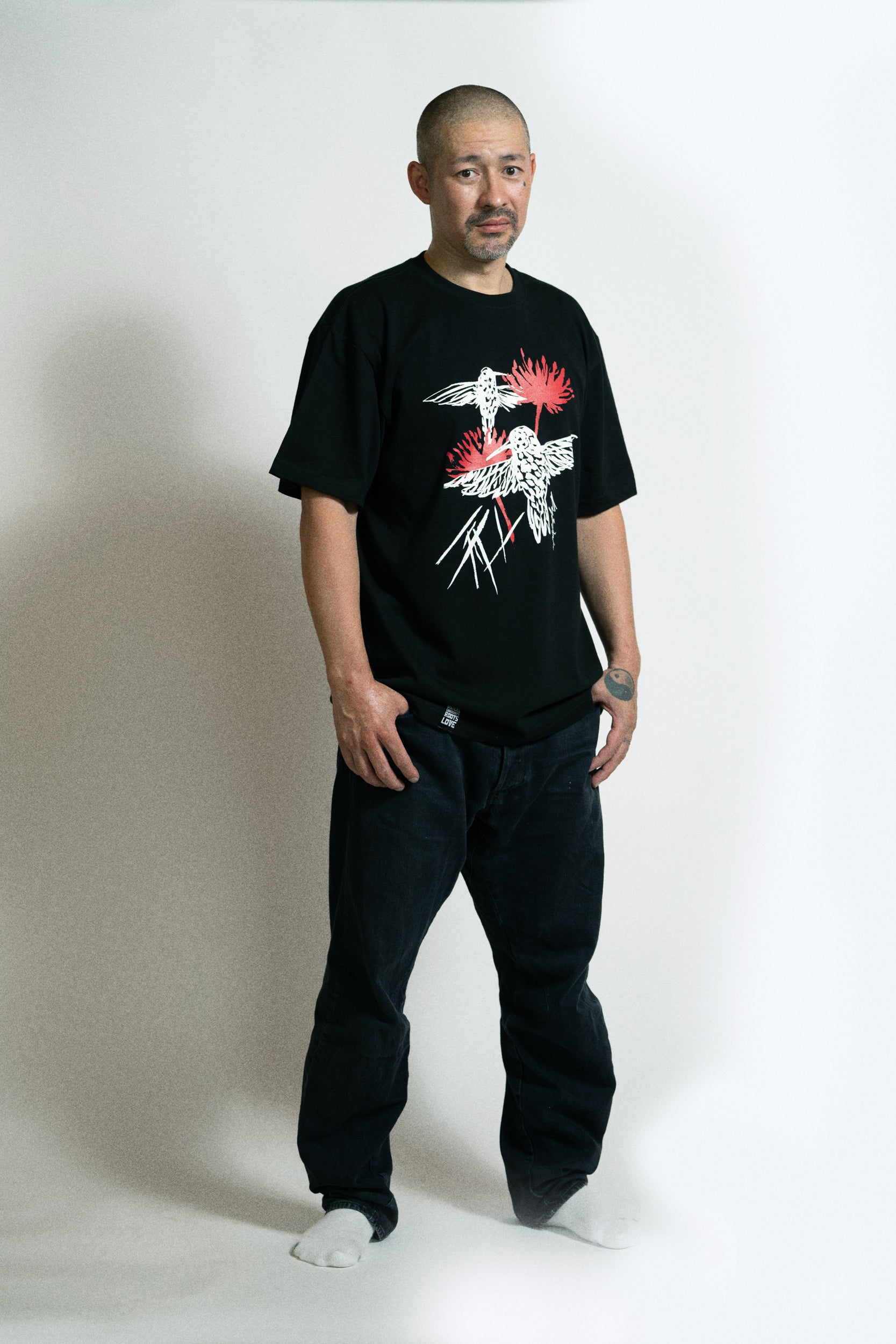 KYŌDAI® ハミングバードTシャツ 黒