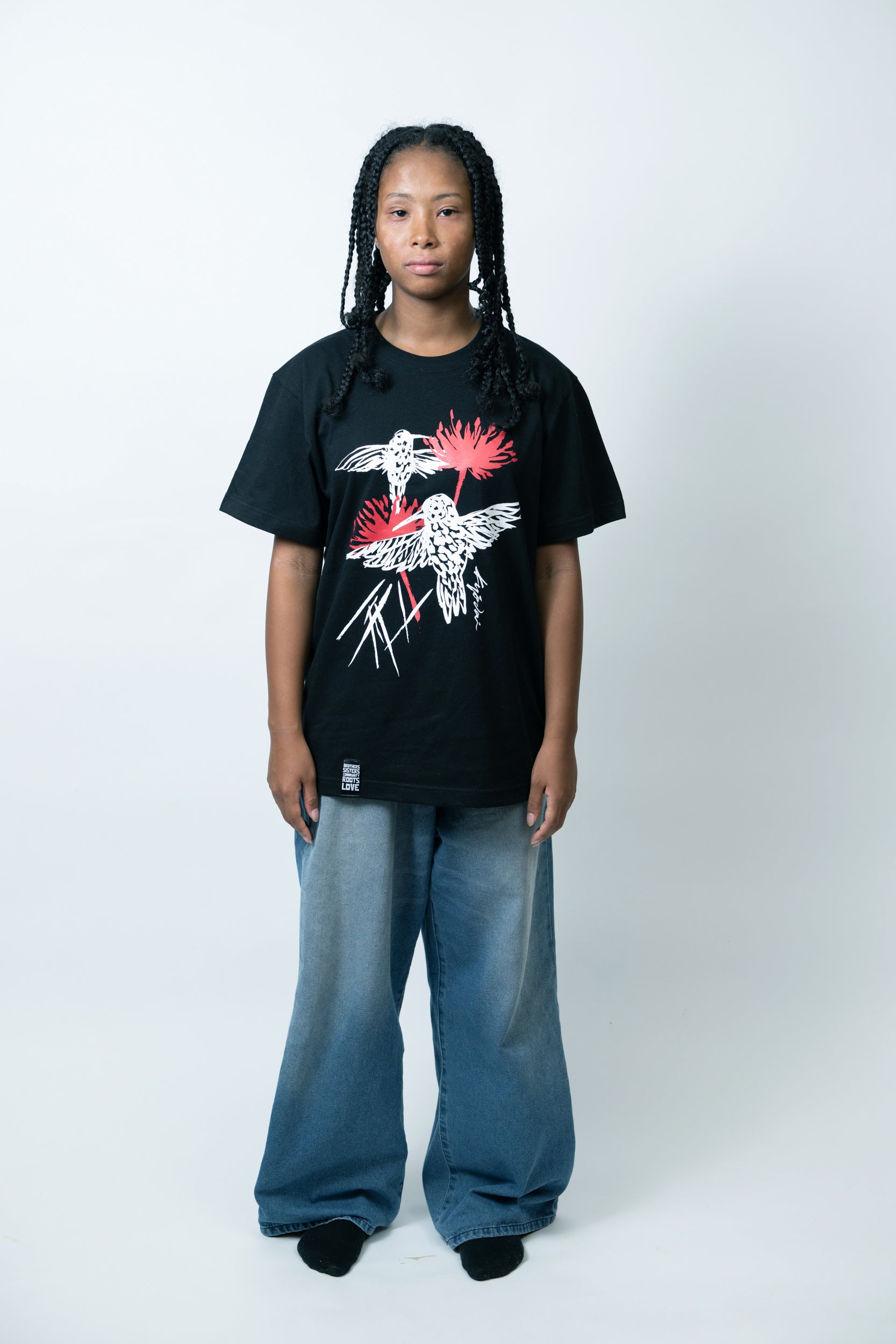 KYŌDAI® ハミングバードTシャツ 黒